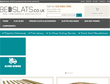 Tablet Screenshot of bedslats.co.uk